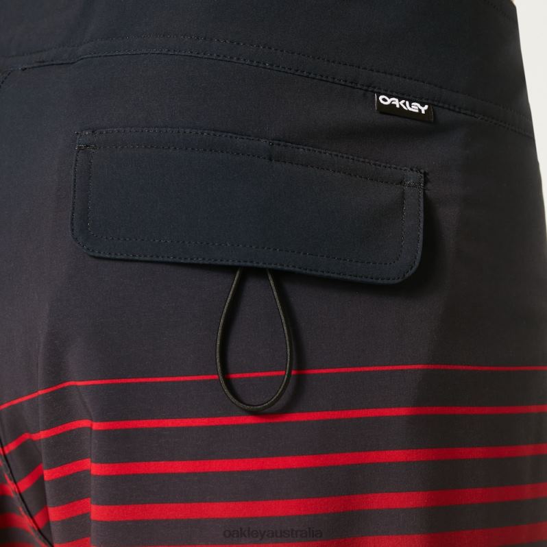 Fade Out 21" Rc Boardshort Black/Red Stripes Oakley2ZJX2835