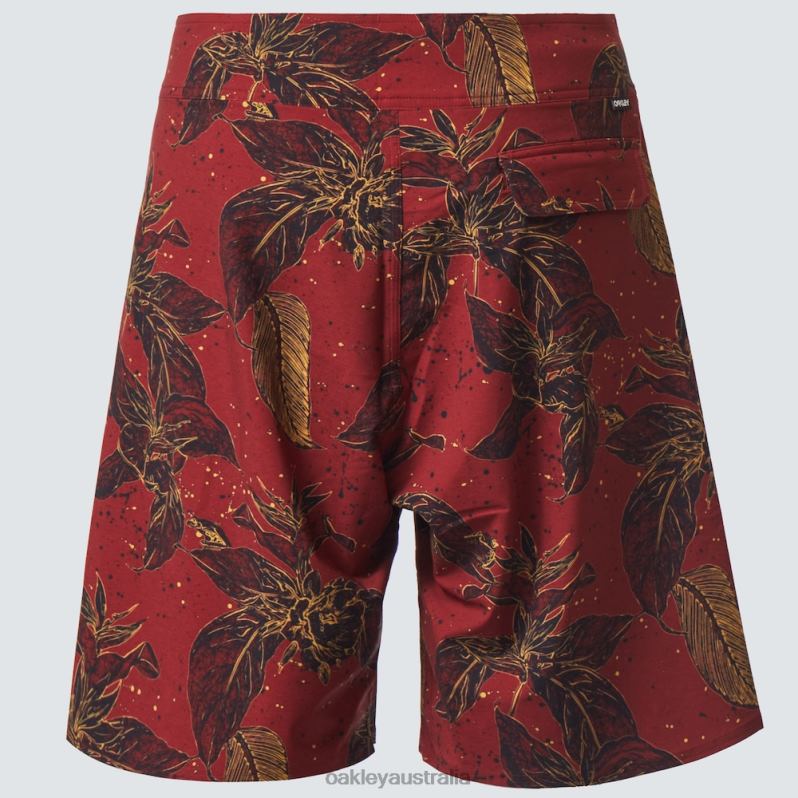 Ohana Floral 20" Boardshort Red Flower Frog Oakley2ZJX2894