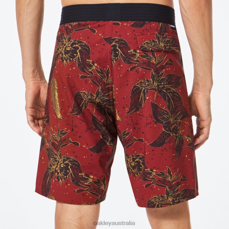 Ohana Floral 20" Boardshort Red Flower Frog Oakley2ZJX2894