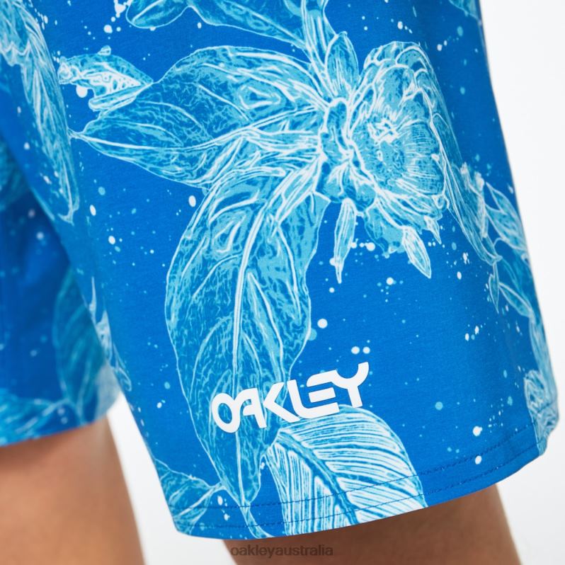 Retro Split 21 Boardshort Light Blue Flower/Stripe Oakley2ZJX2782