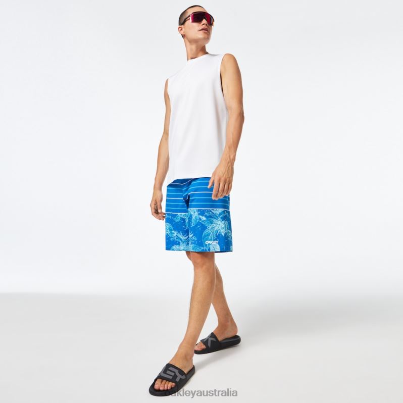 Retro Split 21 Boardshort Light Blue Flower/Stripe Oakley2ZJX2782