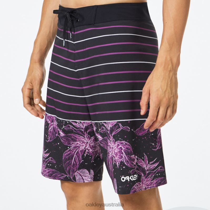 Retro Split 21 Boardshort Purple Flower/Stripe Oakley2ZJX2783