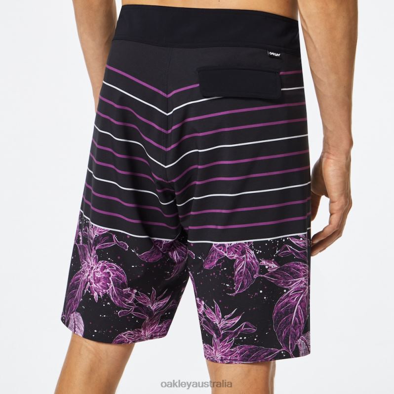 Retro Split 21 Boardshort Purple Flower/Stripe Oakley2ZJX2783