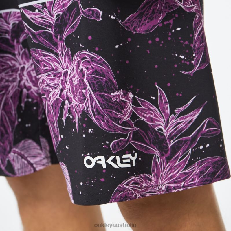 Retro Split 21 Boardshort Purple Flower/Stripe Oakley2ZJX2783