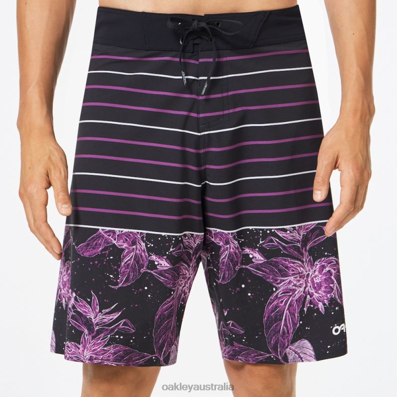 Retro Split 21 Boardshort Purple Flower/Stripe Oakley2ZJX2783