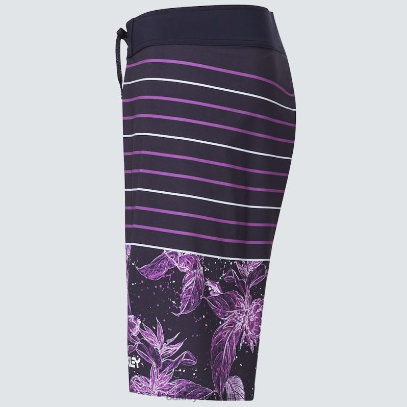 Retro Split 21 Boardshort Purple Flower/Stripe Oakley2ZJX2783