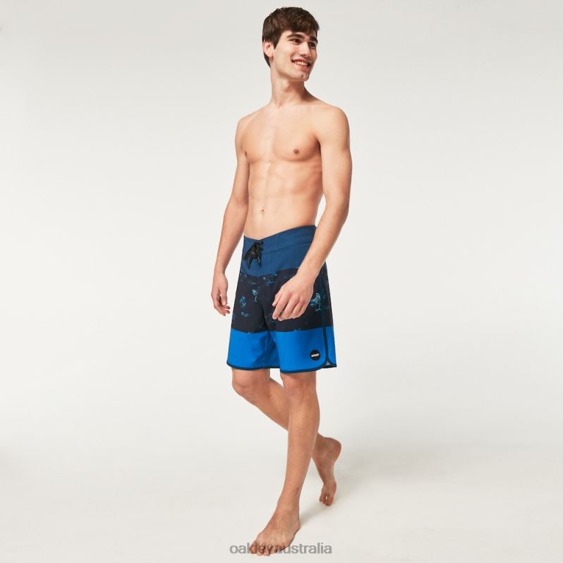 Tropics St 19"Rc Boardshort Palms Stripe Blue Oakley2ZJX2767