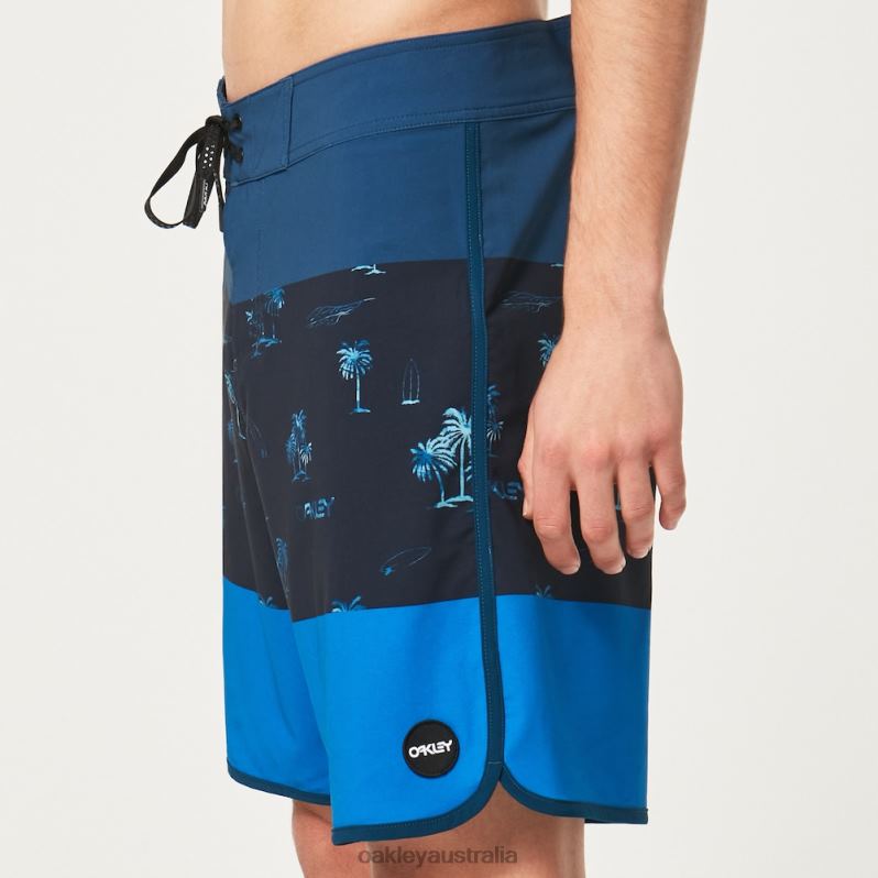 Tropics St 19"Rc Boardshort Palms Stripe Blue Oakley2ZJX2767