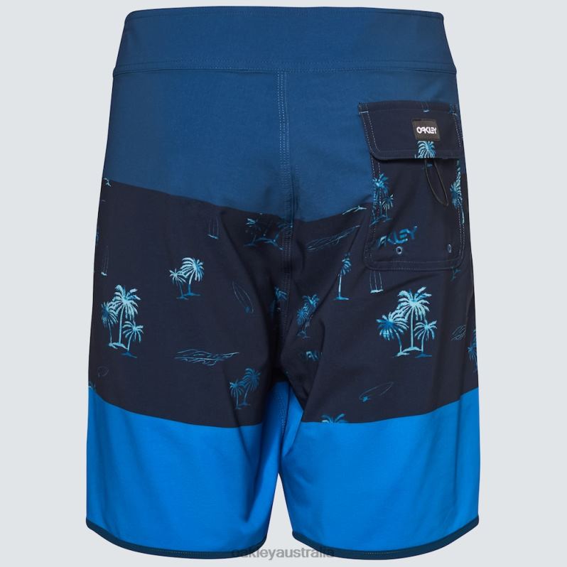 Tropics St 19"Rc Boardshort Palms Stripe Blue Oakley2ZJX2767
