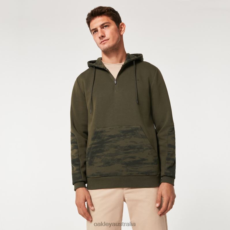 Camo Patch 1/4 Zip Hoodie New Dark Brush Oakley2ZJX2287