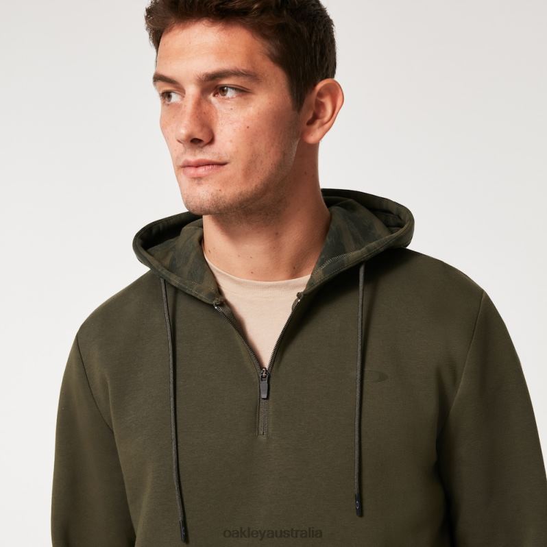Camo Patch 1/4 Zip Hoodie New Dark Brush Oakley2ZJX2287