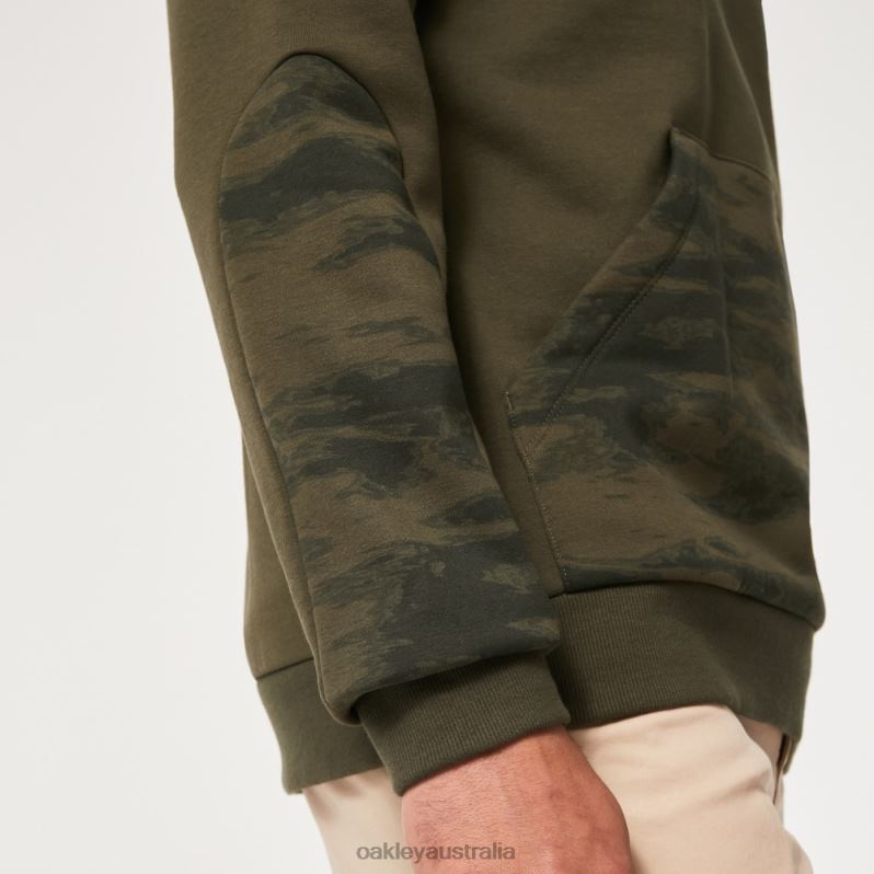 Camo Patch 1/4 Zip Hoodie New Dark Brush Oakley2ZJX2287