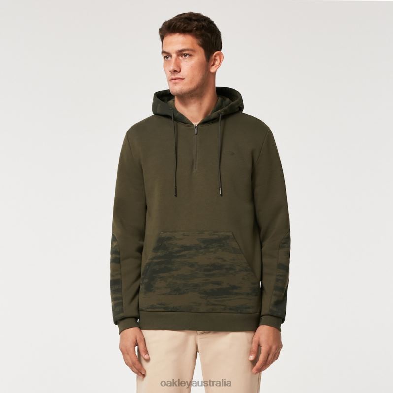 Camo Patch 1/4 Zip Hoodie New Dark Brush Oakley2ZJX2287