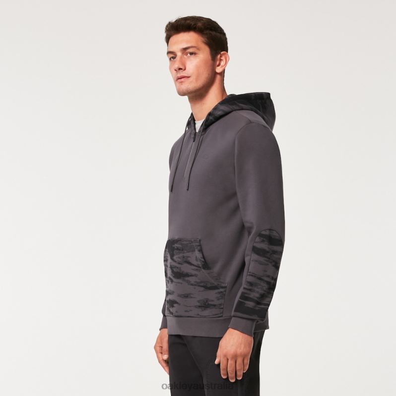 Camo Patch 1/4 Zip Hoodie Uniform Gray Oakley2ZJX2286