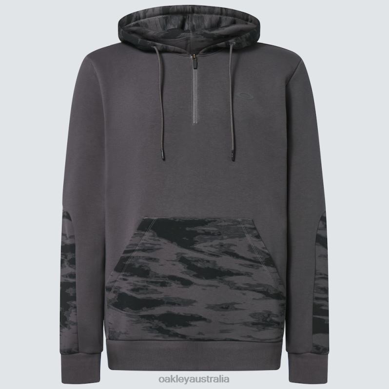 Camo Patch 1/4 Zip Hoodie Uniform Gray Oakley2ZJX2286