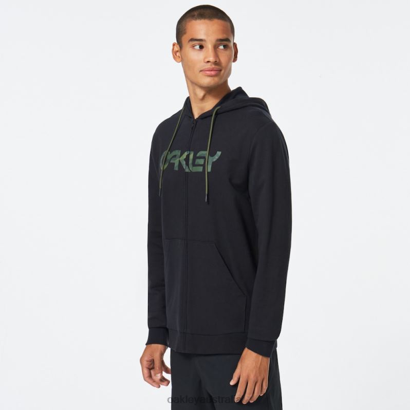Teddy Full Zip Hoodie Black/Core Camo Oakley2ZJX2506