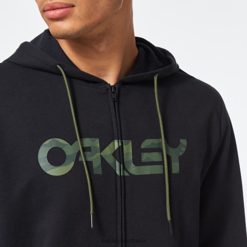 Teddy Full Zip Hoodie Black/Core Camo Oakley2ZJX2506