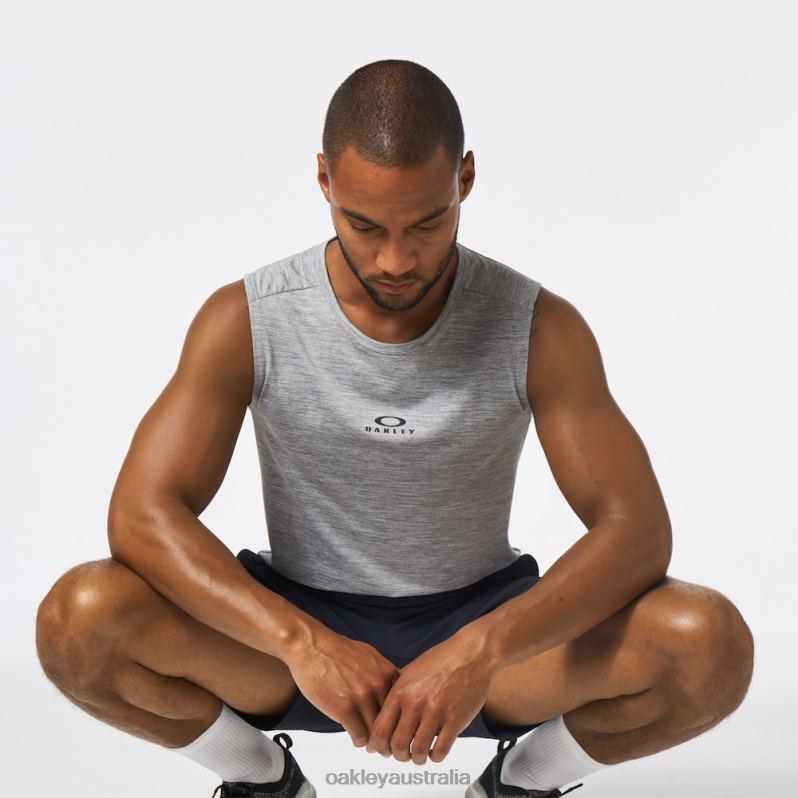 O Fit Rc Sleeveless Tee New Granite Heather Oakley2ZJX2126