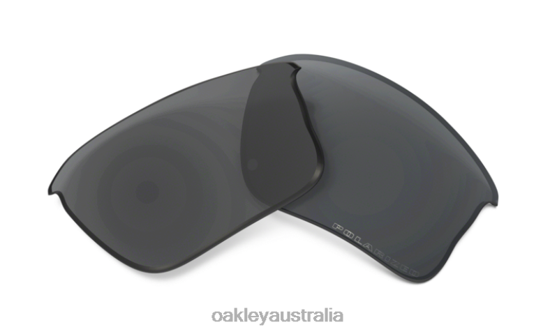 Flak Jacket XLJ (Low Bridge Fit) Replacement Lens Black Iridium Polarized Lenses Oakley2ZJX1708
