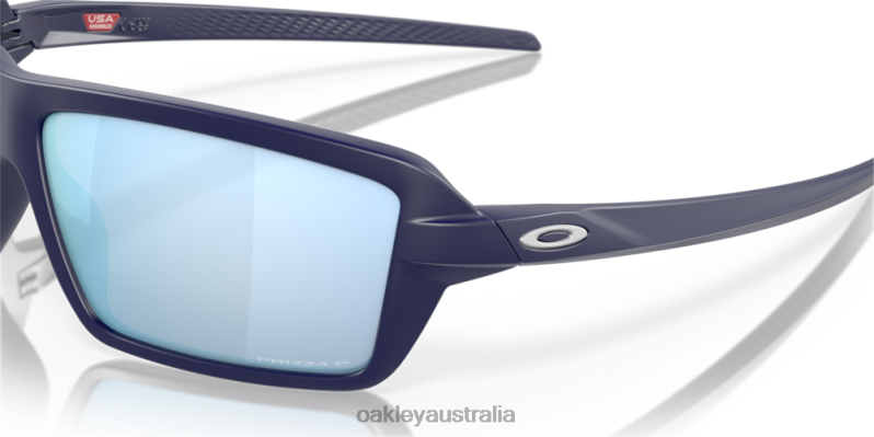Cables Prizm Deep Water Polarized Lenses, Matte Navy Frame Oakley2ZJX673