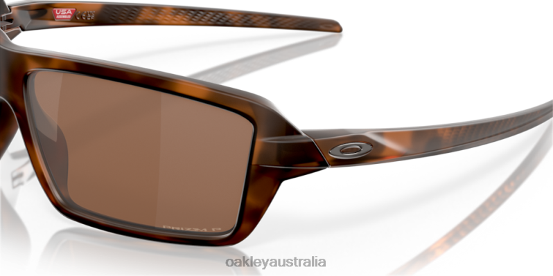 Cables Prizm Tungsten Polarized Lenses, Brown Tortoise Frame Oakley2ZJX671