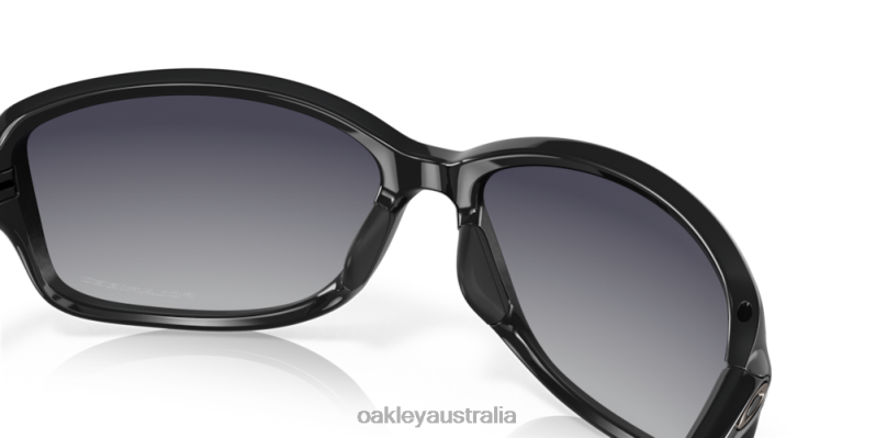 Cohort Grey Gradient Polarized Lenses, Polished Black Frame Oakley2ZJX457