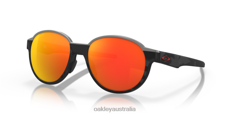 Coinflip (Low Bridge Fit) Prizm Ruby Polarized Lenses, Matte Black Camo Frame Oakley2ZJX530 - Click Image to Close