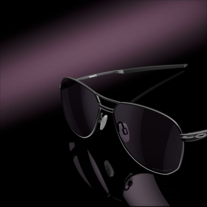 Contrail TI Prizm Grey Polarized Lenses, Satin Black Frame Oakley2ZJX371