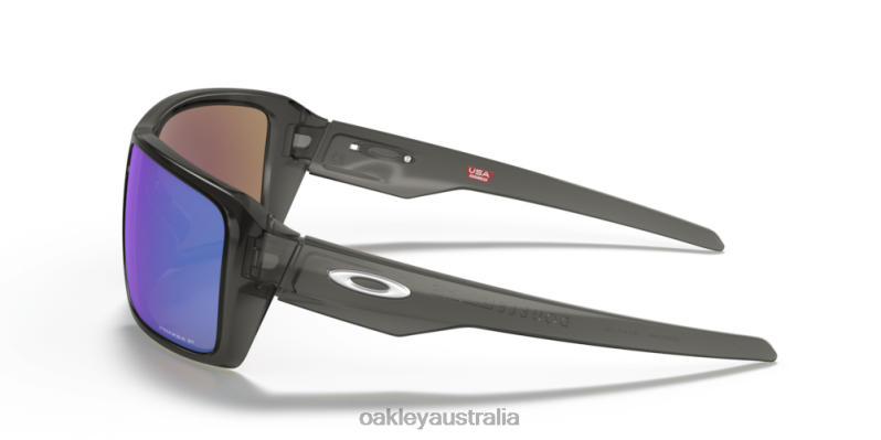 Double Edge Prizm Sapphire Polarized Lenses, Grey Smoke Frame Oakley2ZJX503