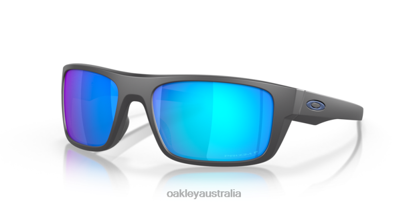 Drop Point Prizm Sapphire Polarized Lenses, Matte Dark Grey Frame Oakley2ZJX500