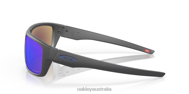 Drop Point Prizm Sapphire Polarized Lenses, Matte Dark Grey Frame Oakley2ZJX500