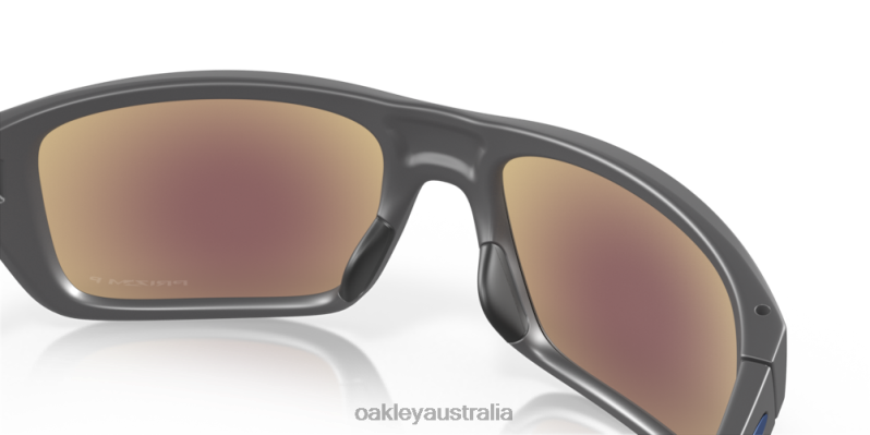 Drop Point Prizm Sapphire Polarized Lenses, Matte Dark Grey Frame Oakley2ZJX500