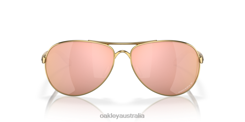 Feedback Prizm Rose Gold Polarized Lenses, Polished Gold Frame Oakley2ZJX483
