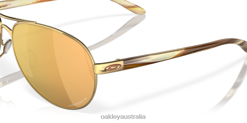 Feedback Prizm Rose Gold Polarized Lenses, Polished Gold Frame Oakley2ZJX483