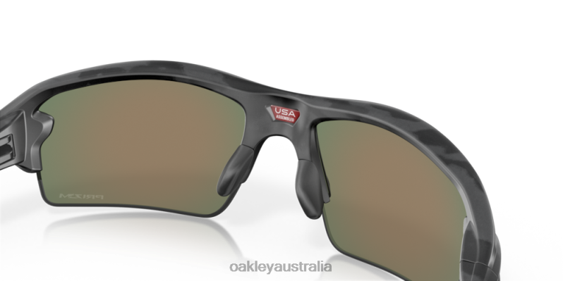 Flak 2.0 (Low Bridge Fit) Black Camo Collection Prizm Ruby Lenses, Black Camo Frame Oakley2ZJX869