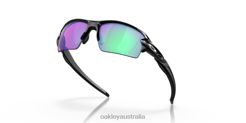 Flak 2.0 (Low Bridge Fit) Prizm Golf Lenses, Polished Black Frame Oakley2ZJX863