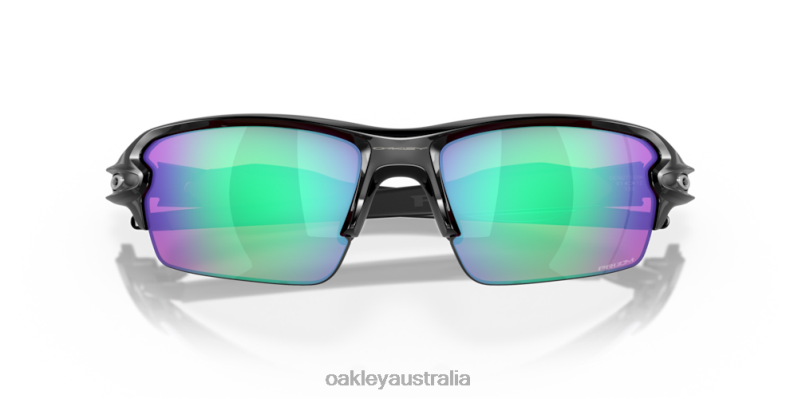 Flak 2.0 (Low Bridge Fit) Prizm Golf Lenses, Polished Black Frame Oakley2ZJX863