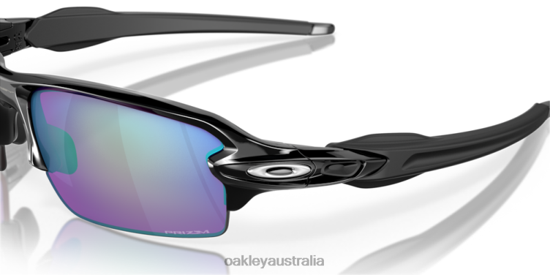 Flak 2.0 (Low Bridge Fit) Prizm Golf Lenses, Polished Black Frame Oakley2ZJX863