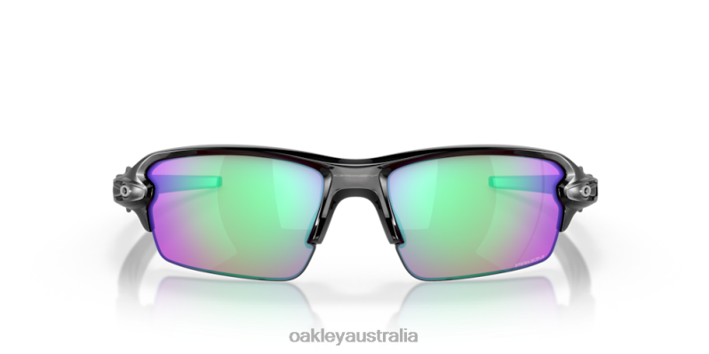Flak 2.0 (Low Bridge Fit) Prizm Golf Lenses, Polished Black Ink Frame Oakley2ZJX861