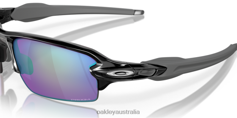 Flak 2.0 (Low Bridge Fit) Prizm Golf Lenses, Polished Black Ink Frame Oakley2ZJX861