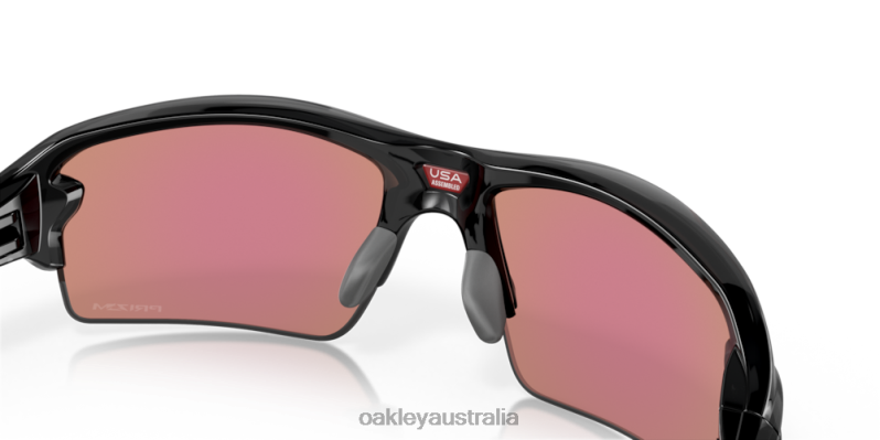 Flak 2.0 (Low Bridge Fit) Prizm Golf Lenses, Polished Black Ink Frame Oakley2ZJX861