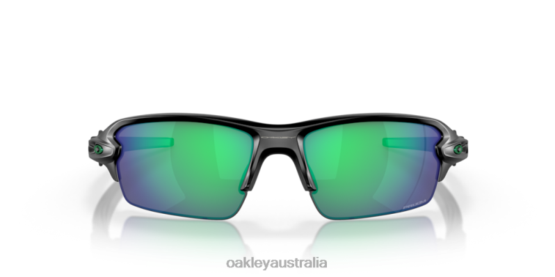 Flak 2.0 (Low Bridge Fit) Prizm Jade Polarized Lenses, Matte Black Frame Oakley2ZJX867