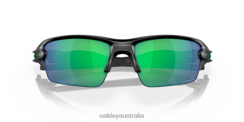 Flak 2.0 (Low Bridge Fit) Prizm Jade Polarized Lenses, Matte Black Frame Oakley2ZJX867