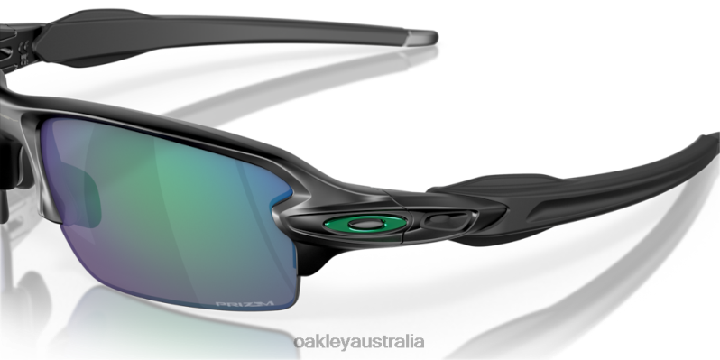 Flak 2.0 (Low Bridge Fit) Prizm Jade Polarized Lenses, Matte Black Frame Oakley2ZJX867