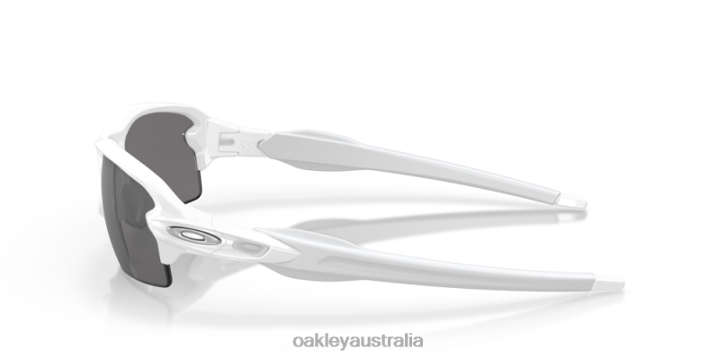 Flak 2.0 (Low Bridge Fit) Slate Iridium Lenses, Polished White Frame Oakley2ZJX865