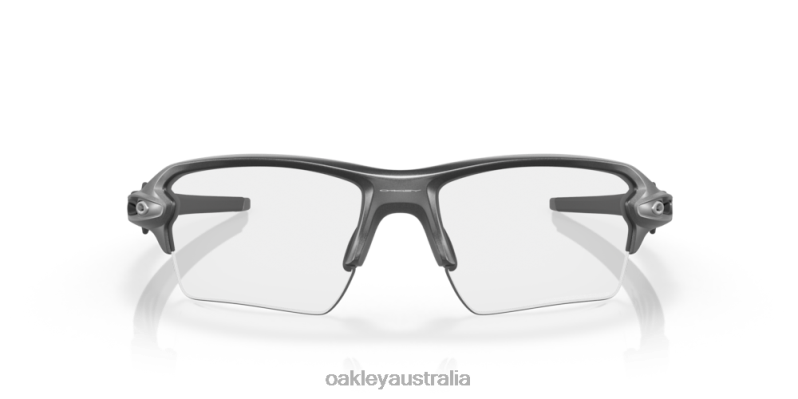 Flak 2.0 XL Clear To Black Iridium Photochromic Lenses, Steel Frame Oakley2ZJX128