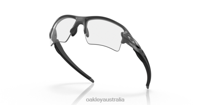 Flak 2.0 XL Clear To Black Iridium Photochromic Lenses, Steel Frame Oakley2ZJX128