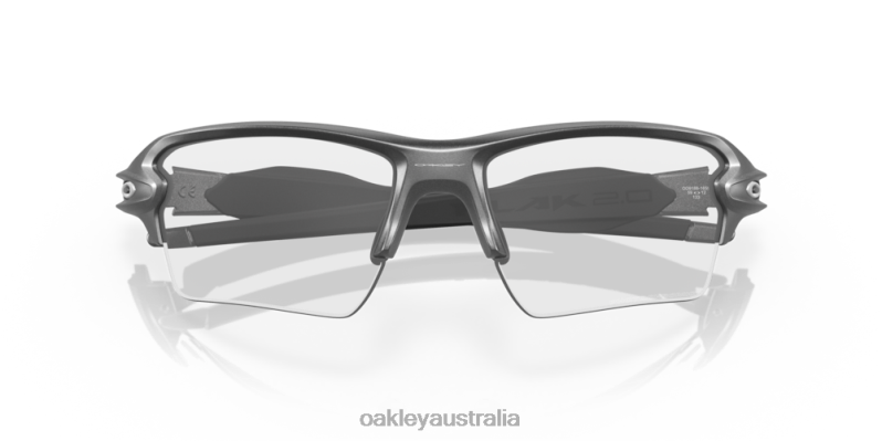 Flak 2.0 XL Clear To Black Iridium Photochromic Lenses, Steel Frame Oakley2ZJX128
