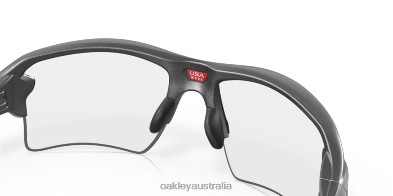 Flak 2.0 XL Clear To Black Iridium Photochromic Lenses, Steel Frame Oakley2ZJX128