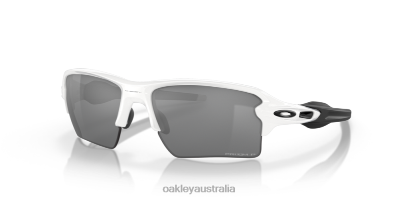 Flak 2.0 XL Prizm Black Polarized Lenses, Polished White Frame Oakley2ZJX132